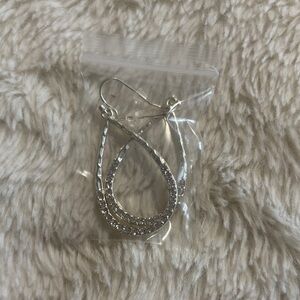 Elegant Silver Teardrop Earrings